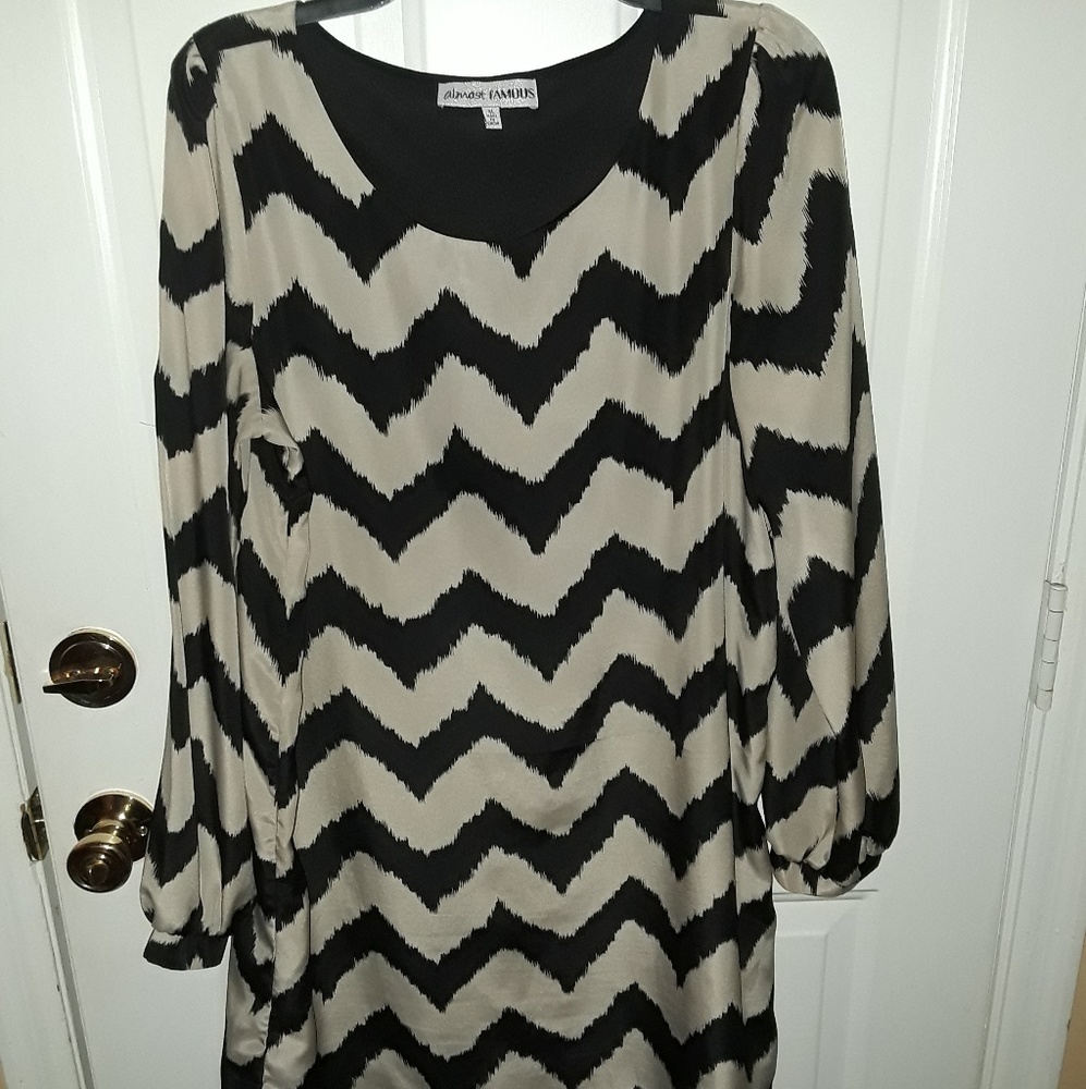 Chevron print dress